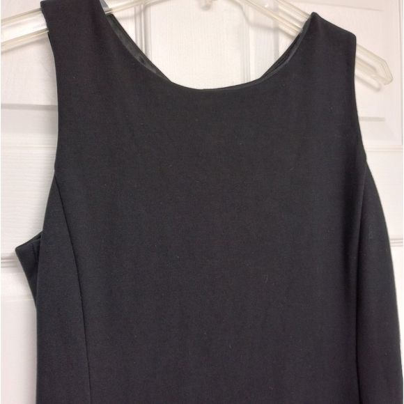 Eileen Fisher Black Sleeveless Viscose Blend Pull-on Dress, Size Medium - Picture 4 of 15